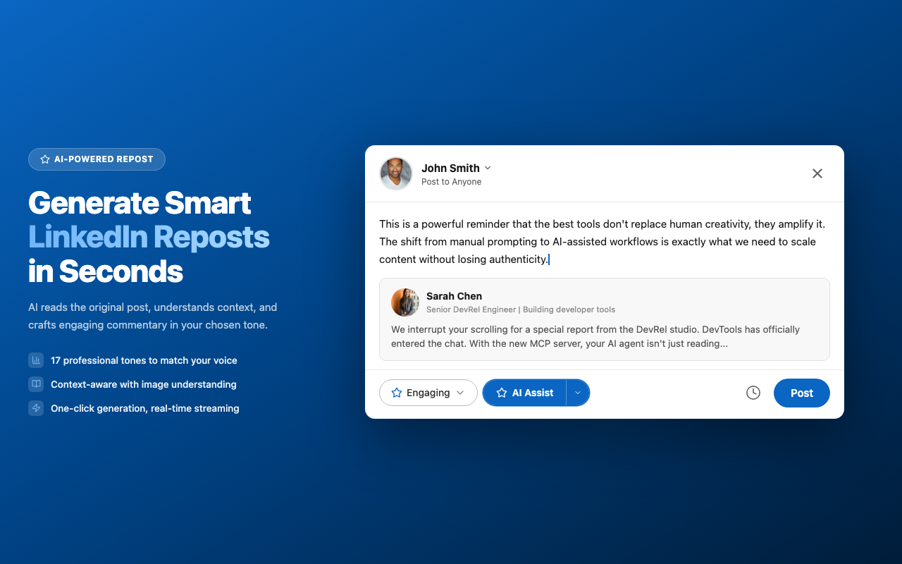 Repost Mode screenshot